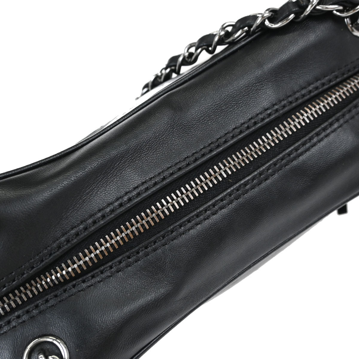 Chanel 2003-2004 Black Lambskin Fringe Handbag