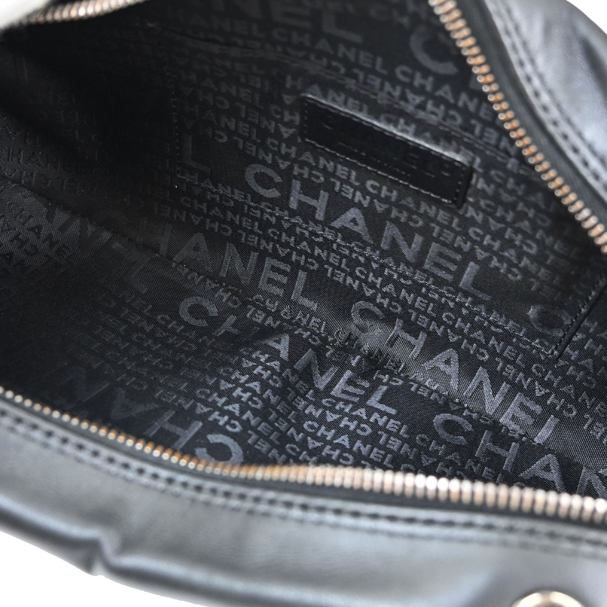 Chanel 2003-2004 Black Lambskin Fringe Handbag