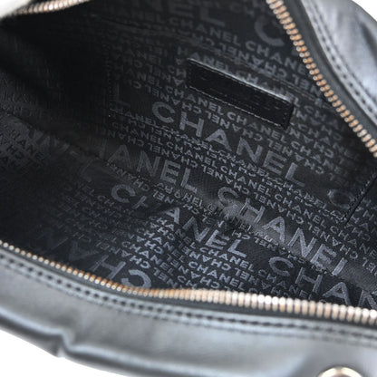 Chanel 2003-2004 Black Lambskin Fringe Handbag