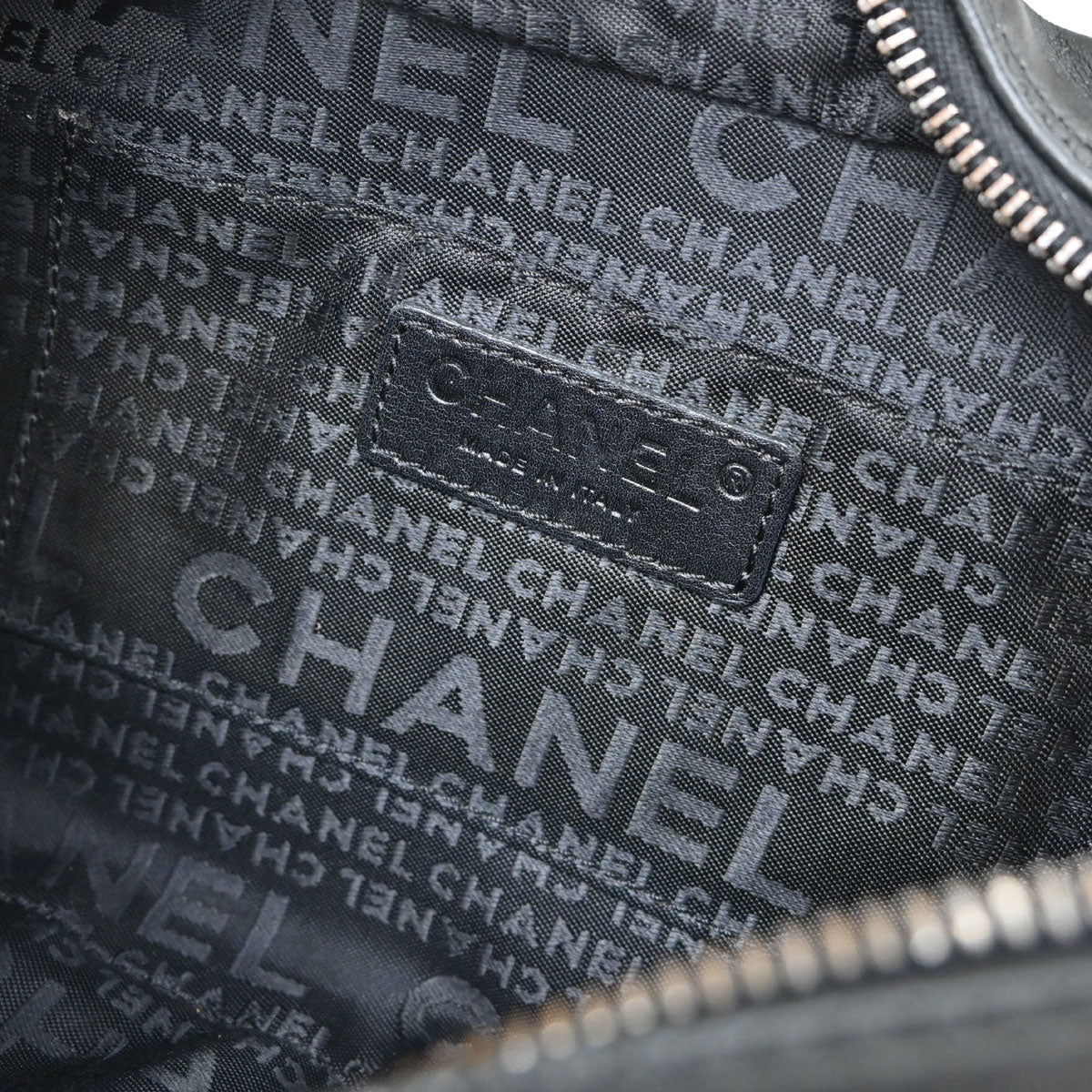 Chanel 2003-2004 Black Lambskin Fringe Handbag