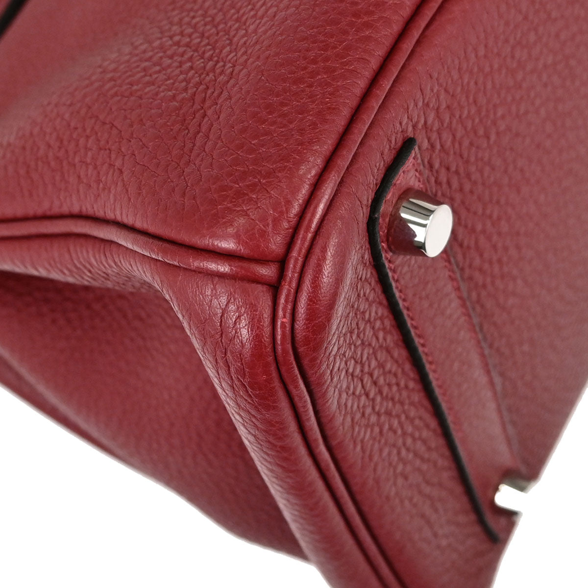 Hermes Rouge H Taurillon Clemence Birkin 30 Handbag