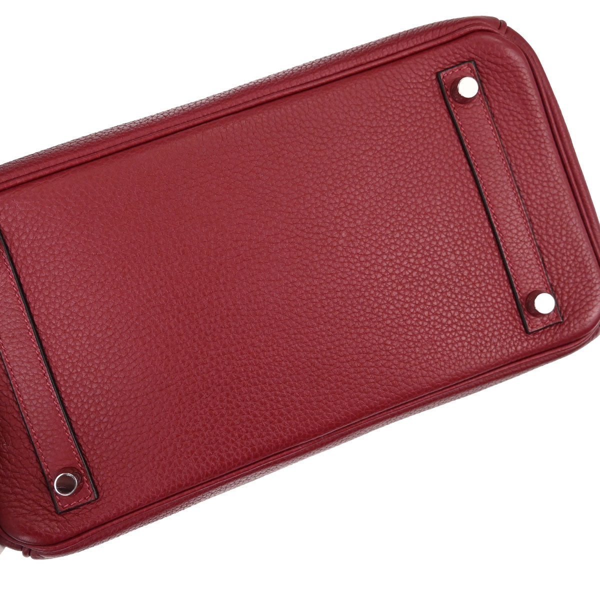 Hermes Rouge H Taurillon Clemence Birkin 30 Handbag