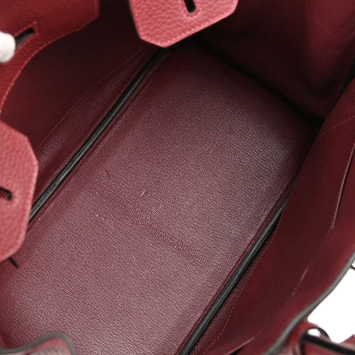Hermes Rouge H Taurillon Clemence Birkin 30 Handbag