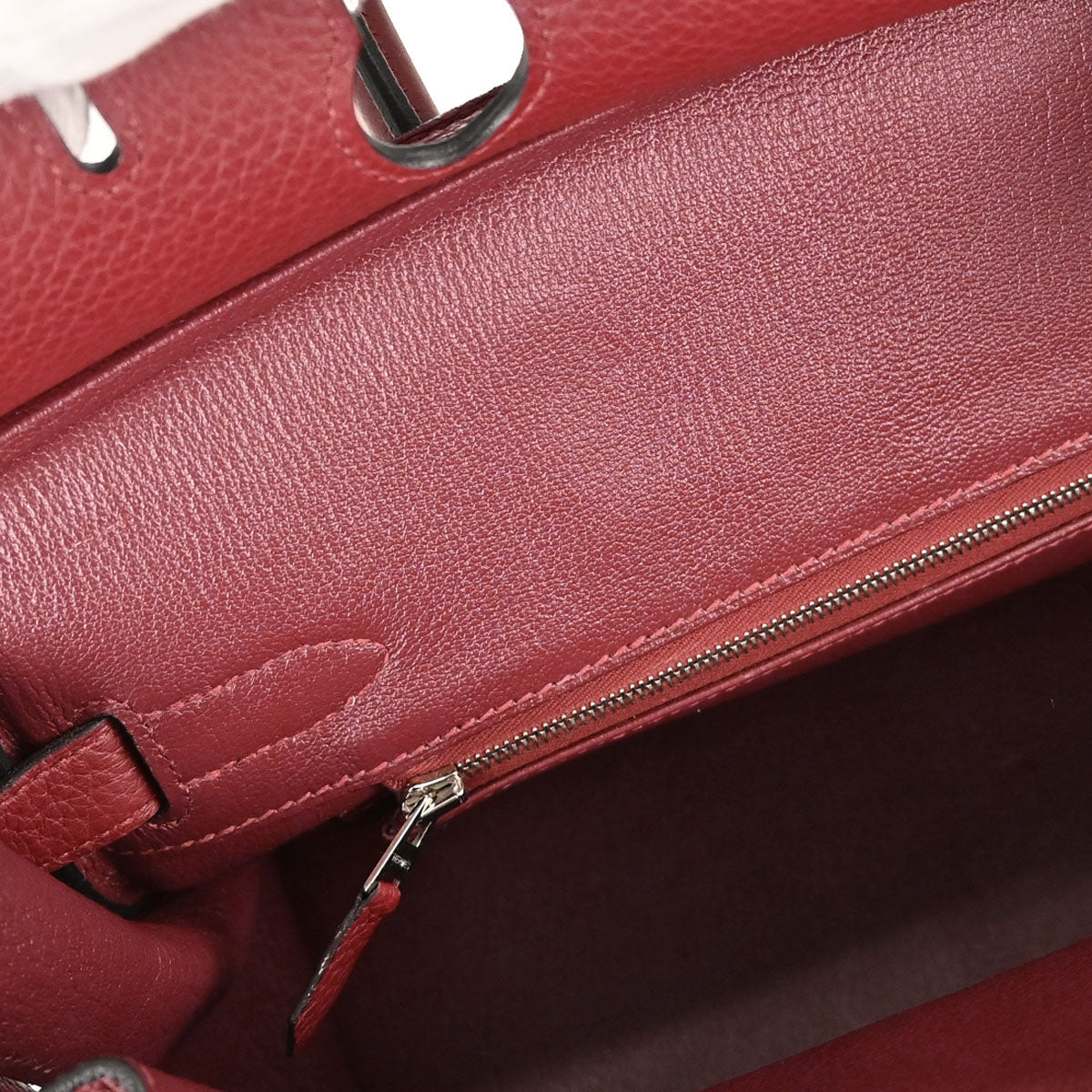 Hermes Rouge H Taurillon Clemence Birkin 30 Handbag