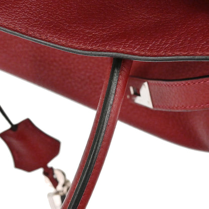Hermes Rouge H Taurillon Clemence Birkin 30 Handbag