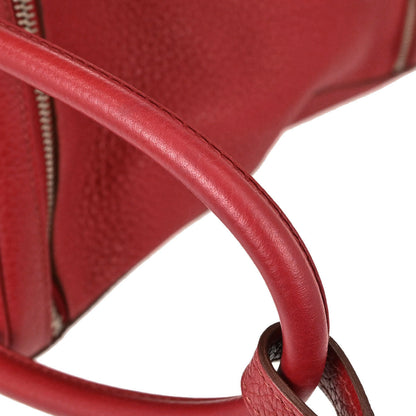 Hermes Rouge Garance Taurillon Clemence Lindy 30 Shoulder Bag