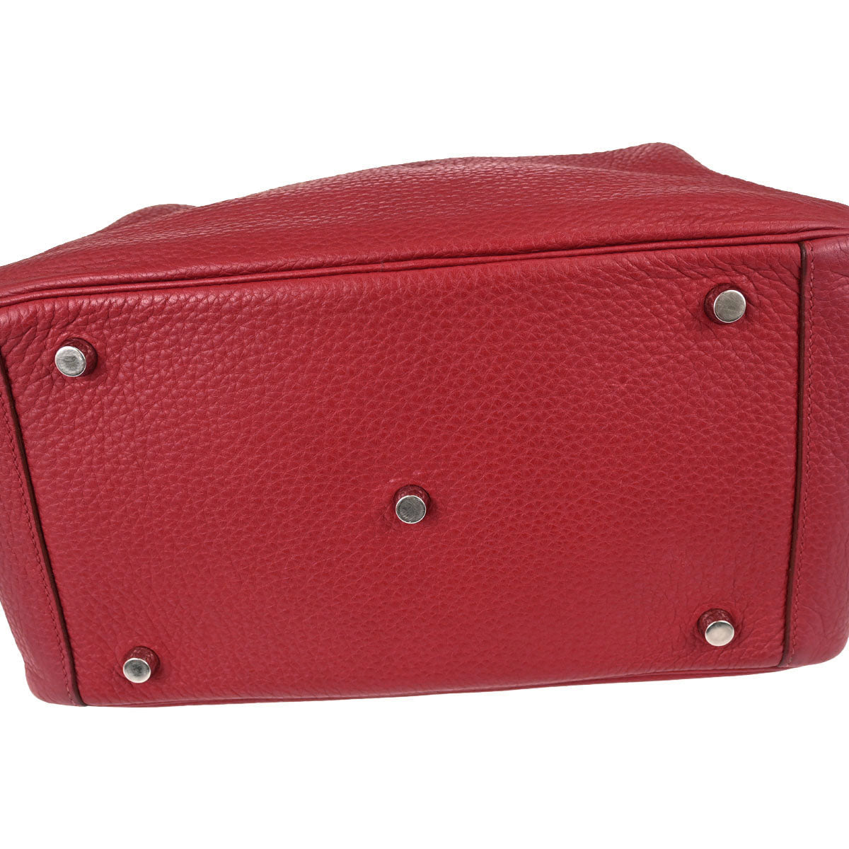 Hermes Rouge Garance Taurillon Clemence Lindy 30 Shoulder Bag