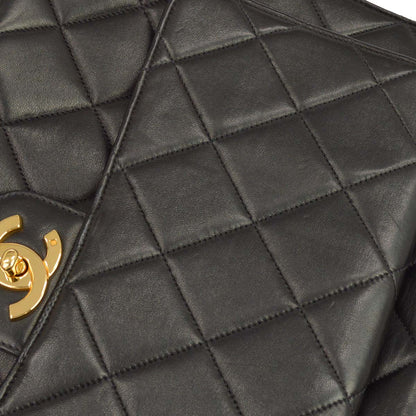 Chanel Black Lambskin Briefcase Handbag