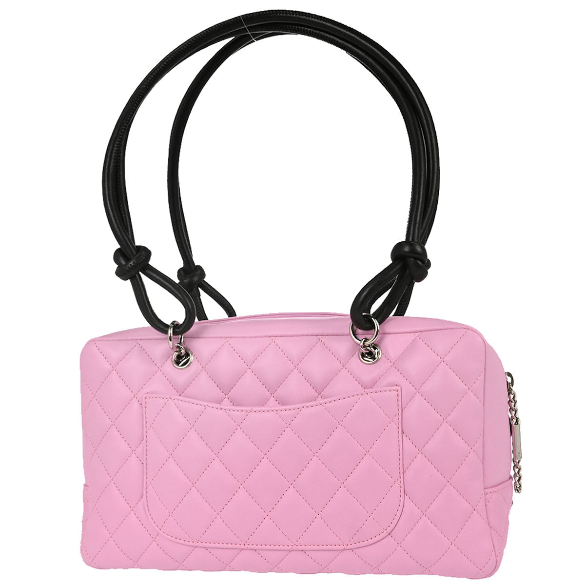 Chanel 2005-2006 Pink Calfskin Cambon Ligne Bowling Bag