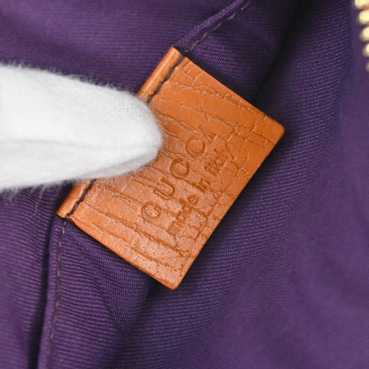 Gucci Beige Orange Canvas Sherry Line GG Handbag