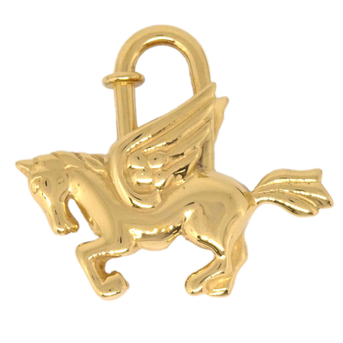 Hermes 1993 Le Cheval Pegasus Cadena Gold Small Good