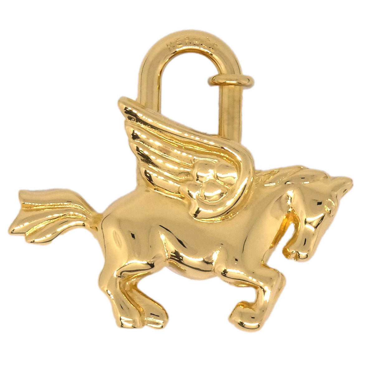 Hermes 1993 Le Cheval Pegasus Cadena Gold Small Good