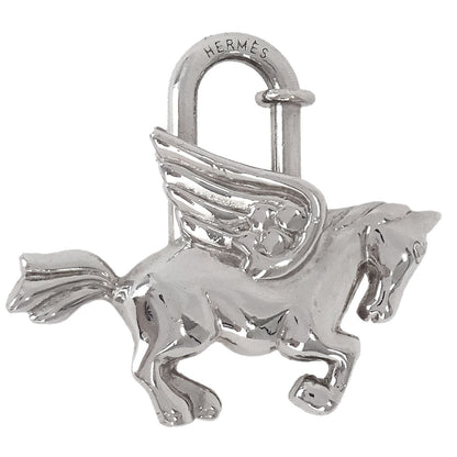Hermes 1993 Le Cheval Pegasus Cadena Silver Small Good