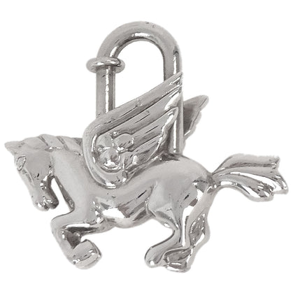 Hermes 1993 Le Cheval Pegasus Cadena Silver Small Good