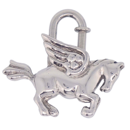 Hermes 1993 Le Cheval Pegasus Cadena Silver Small Good
