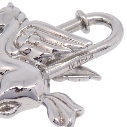 Hermes 1993 Le Cheval Pegasus Cadena Silver Small Good