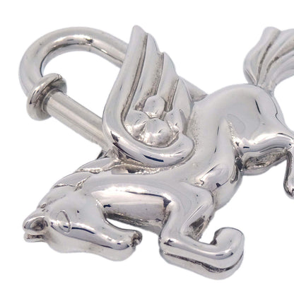 Hermes 1993 Le Cheval Pegasus Cadena Silver Small Good