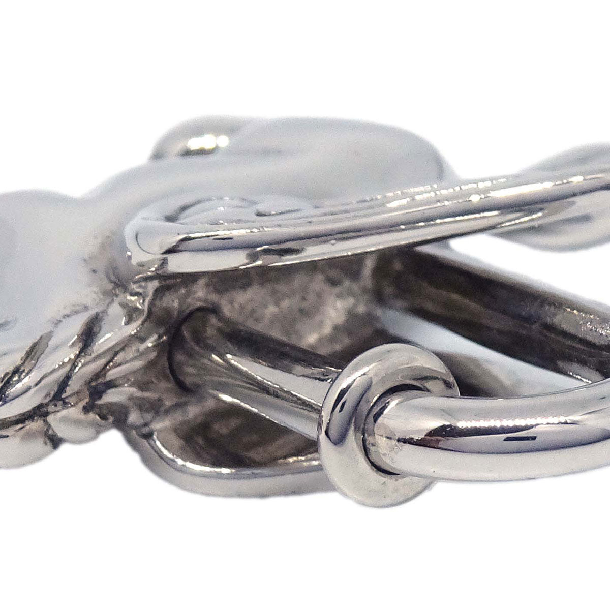 Hermes 1993 Le Cheval Pegasus Cadena Silver Small Good