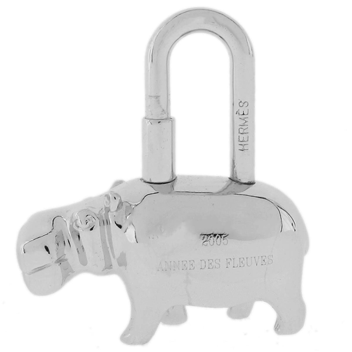 Hermes 2005 Annee Des Fleuves Cadena Silver Small Good