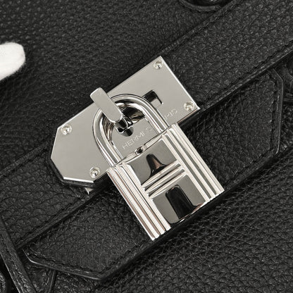 Hermes Black Togo HAC Haut a Courroies 50 Handbag