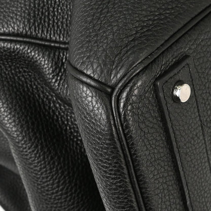 Hermes Black Togo HAC Haut a Courroies 50 Handbag