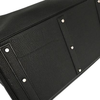 Hermes Black Togo HAC Haut a Courroies 50 Handbag