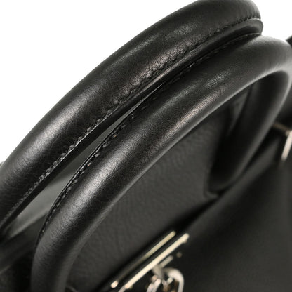 Hermes Black Togo HAC Haut a Courroies 50 Handbag