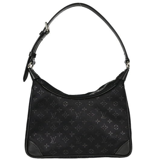 Louis Vuitton Black Monogram Satin Little Boulogne Handbag M92142