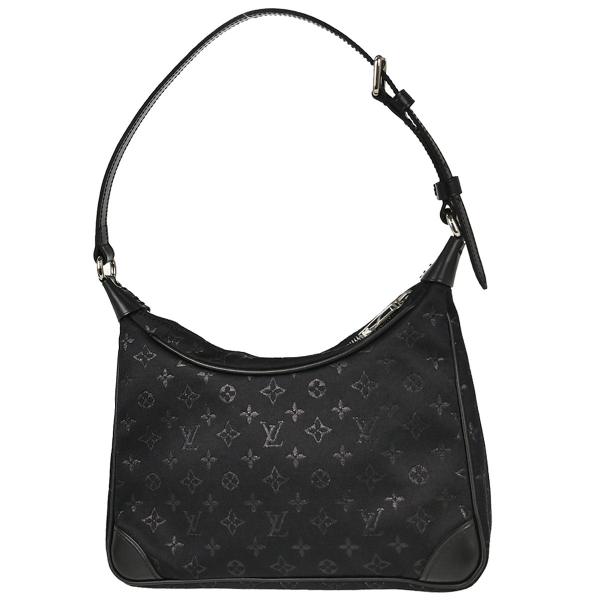 Louis Vuitton Black Monogram Satin Little Boulogne Handbag M92142