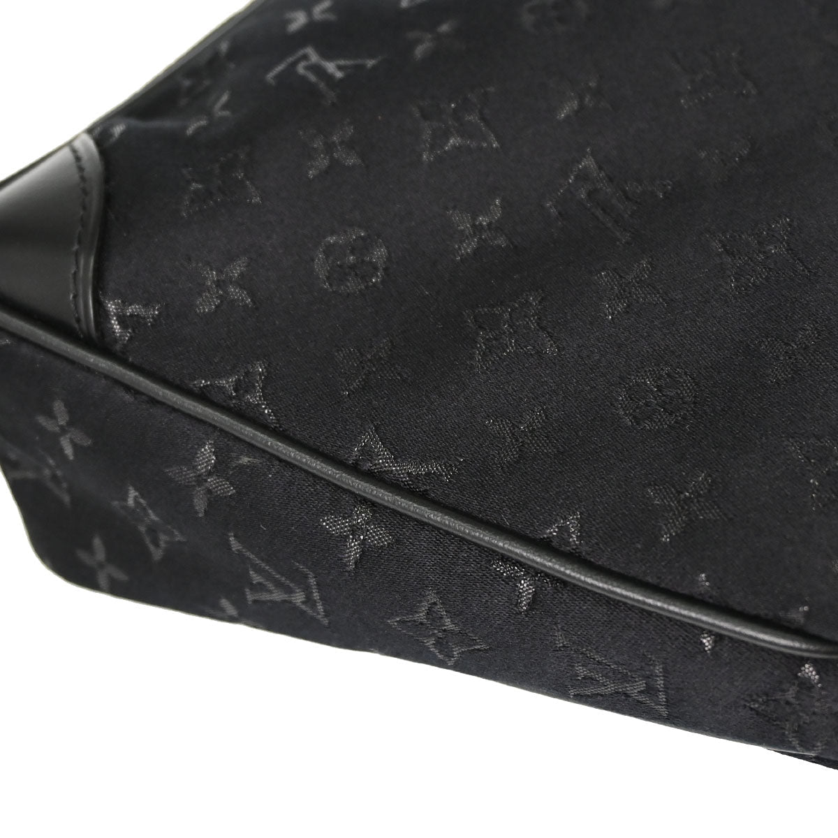 Louis Vuitton Black Monogram Satin Little Boulogne Handbag M92142