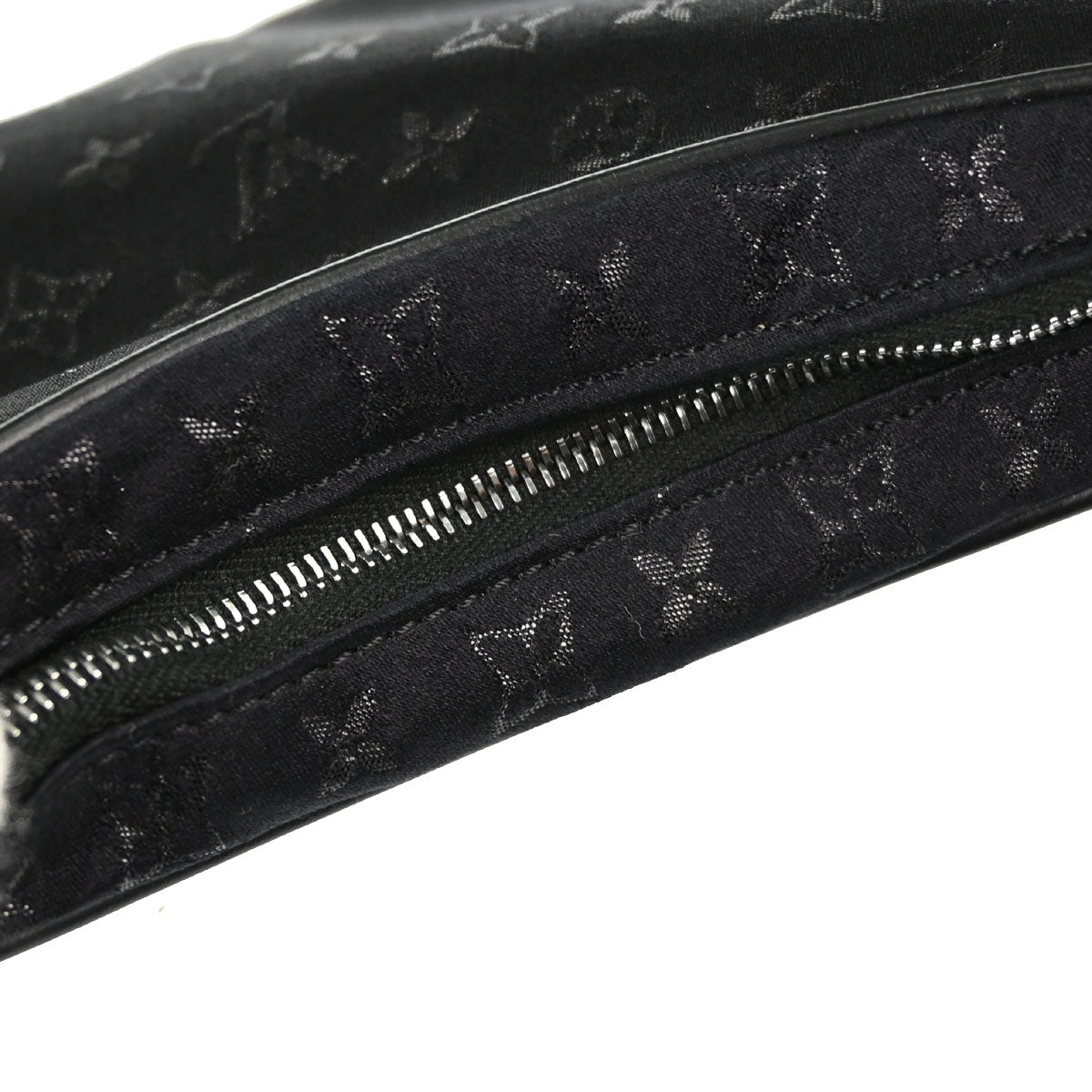 Louis Vuitton Black Monogram Satin Little Boulogne Handbag M92142