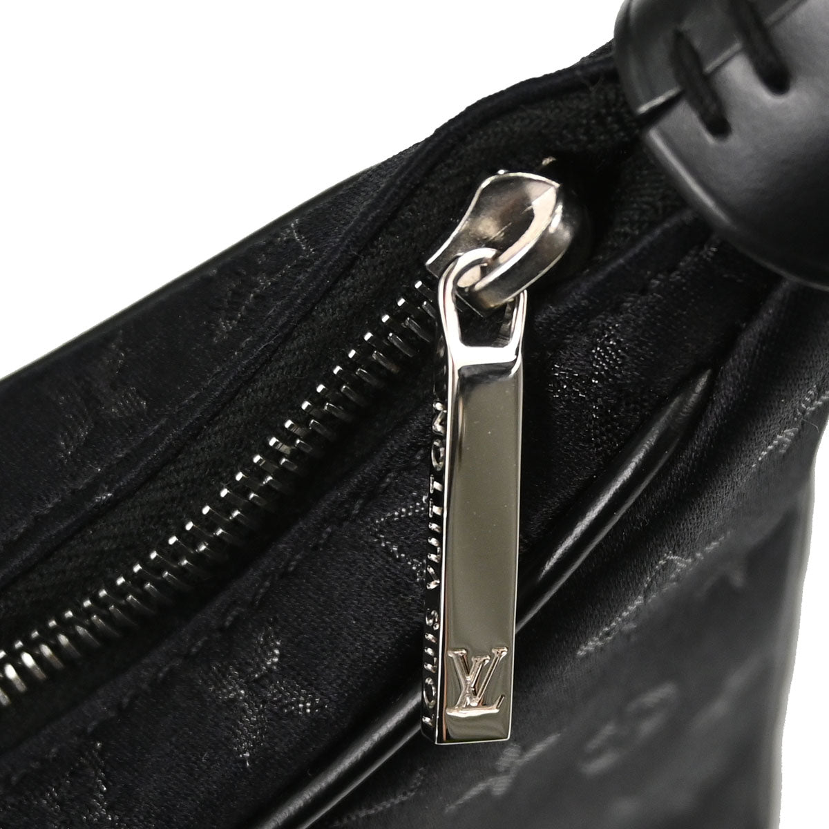 Louis Vuitton Black Monogram Satin Little Boulogne Handbag M92142