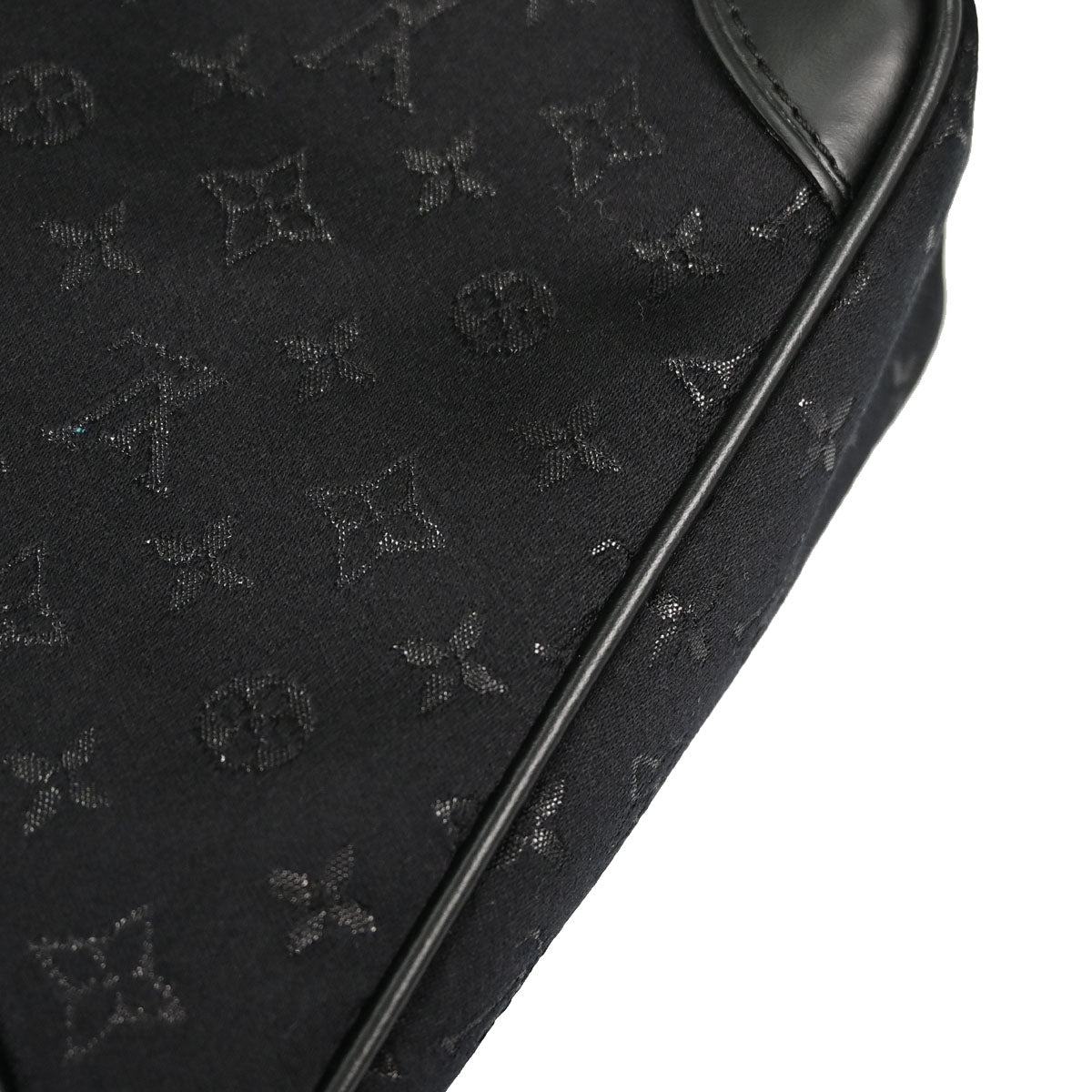 Louis Vuitton Black Monogram Satin Little Boulogne Handbag M92142