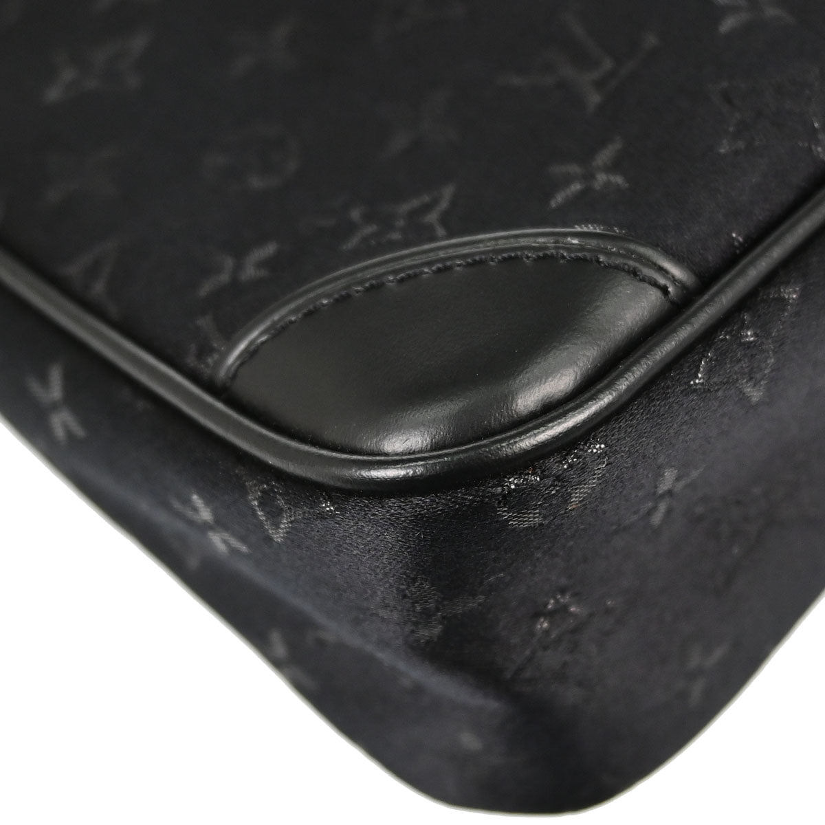 Louis Vuitton Black Monogram Satin Little Boulogne Handbag M92142