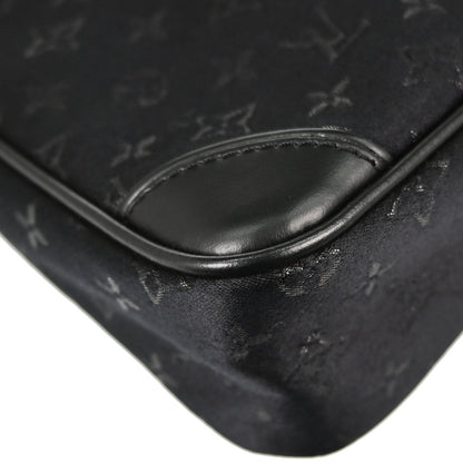 Louis Vuitton Black Monogram Satin Little Boulogne Handbag M92142