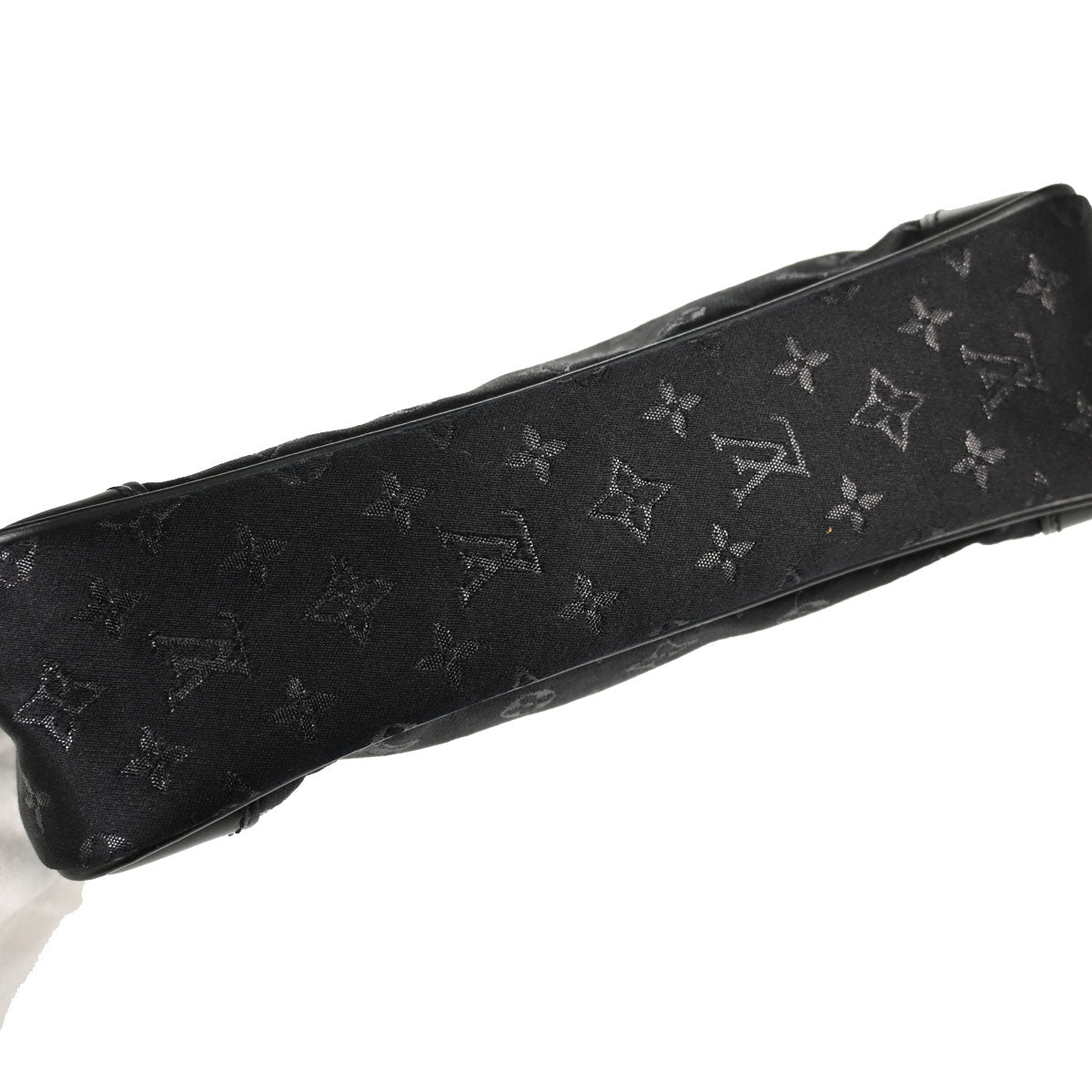 Louis Vuitton Black Monogram Satin Little Boulogne Handbag M92142