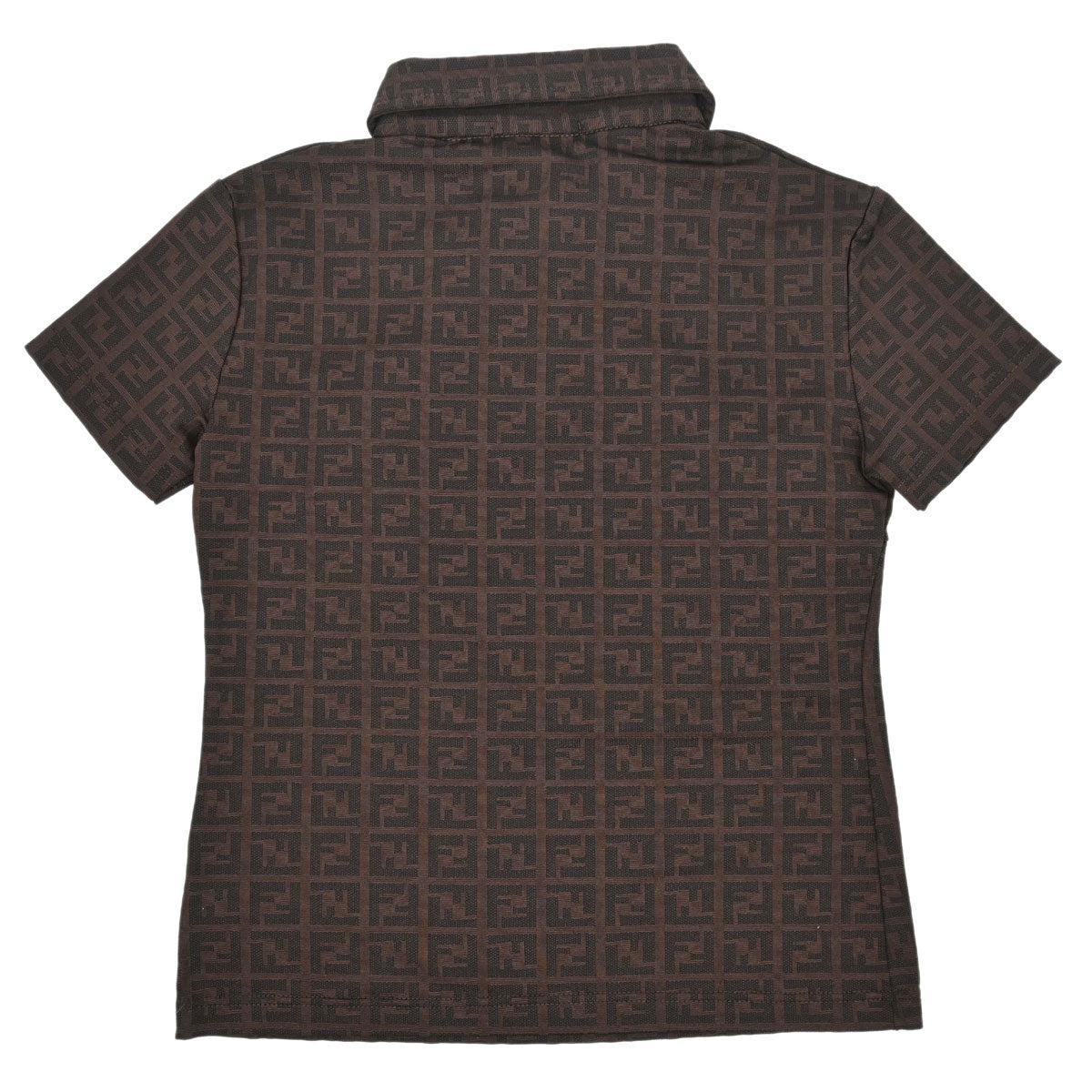 Fendi Top Polo Shirt Zucca Brown #40