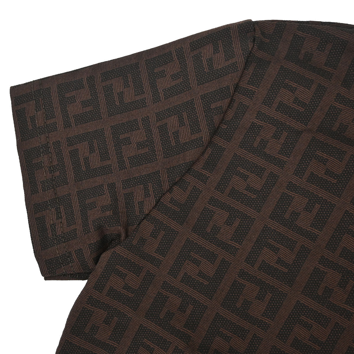 Fendi Top Polo Shirt Zucca Brown #40