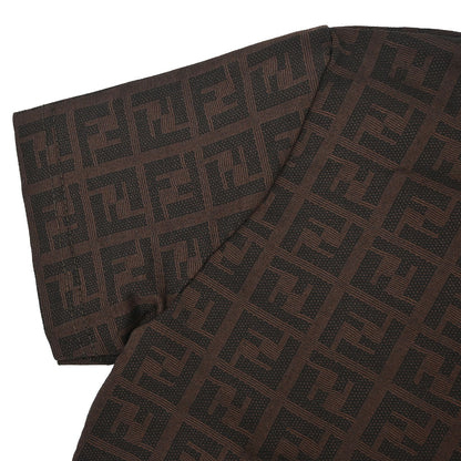 Fendi Top Polo Shirt Zucca Brown #40