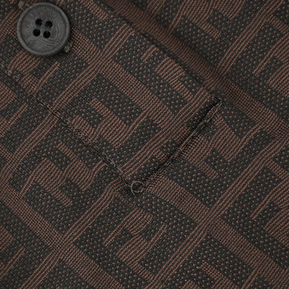 Fendi Top Polo Shirt Zucca Brown #40