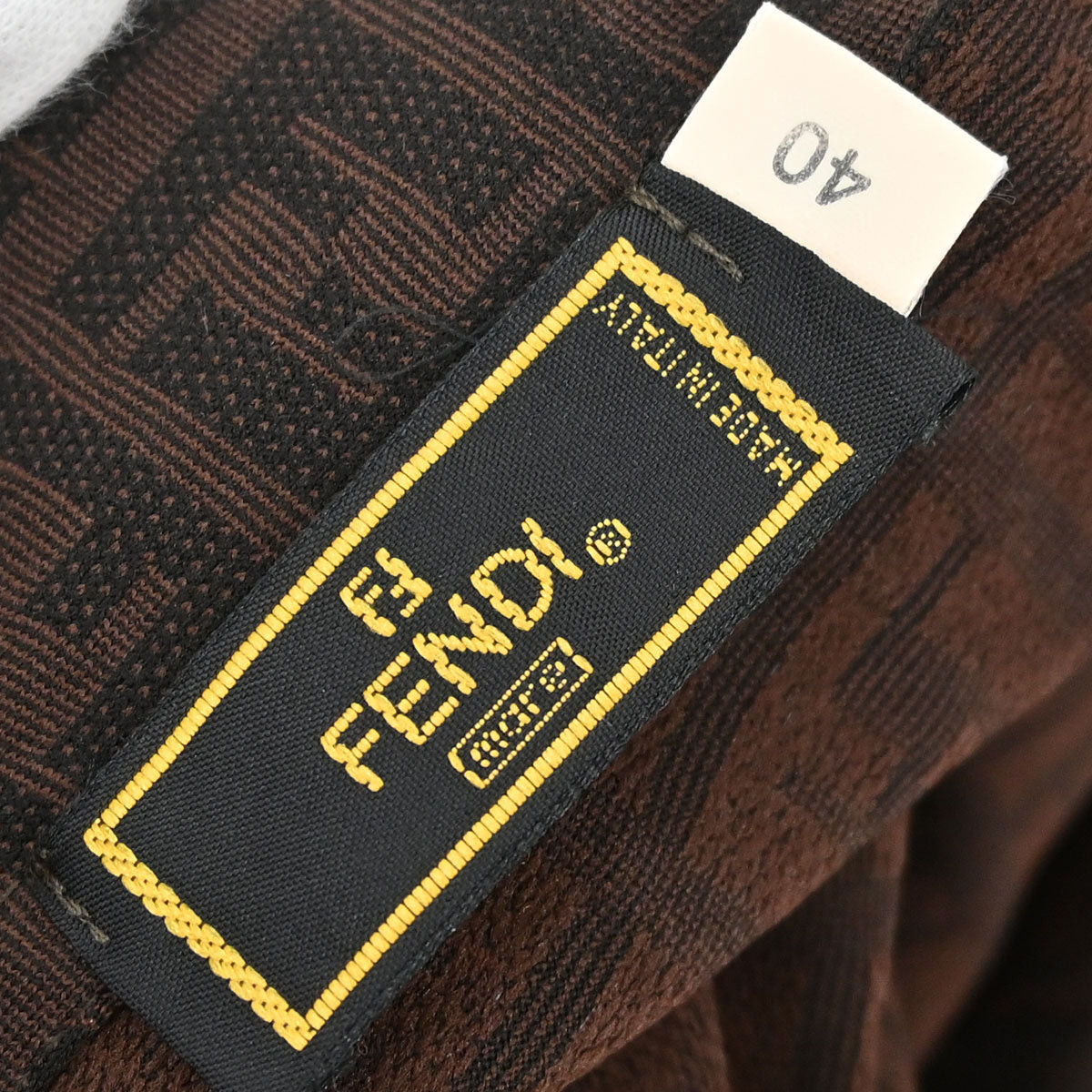 Fendi Top Polo Shirt Zucca Brown #40