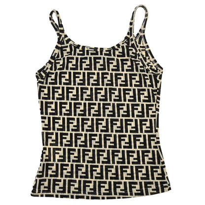 Fendi Camisole Zucca Black Ivory #42
