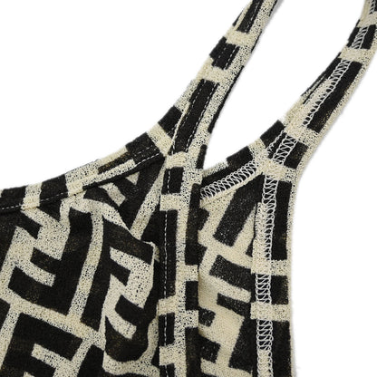 Fendi Camisole Zucca Black Ivory #42