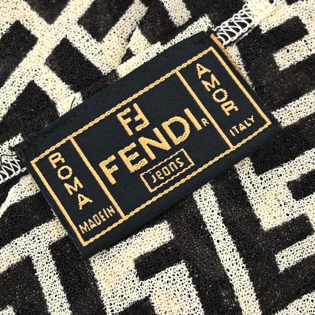 Fendi Camisole Zucca Black Ivory #42
