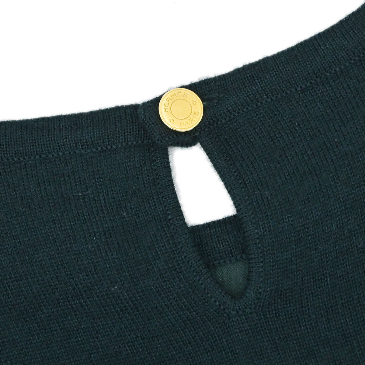 Hermes Long Sleeve Top La Danse Dark Green #38