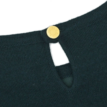 Hermes Long Sleeve Top La Danse Dark Green #38