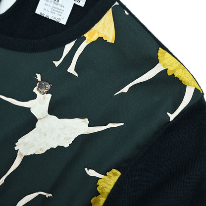 Hermes Long Sleeve Top La Danse Dark Green #38