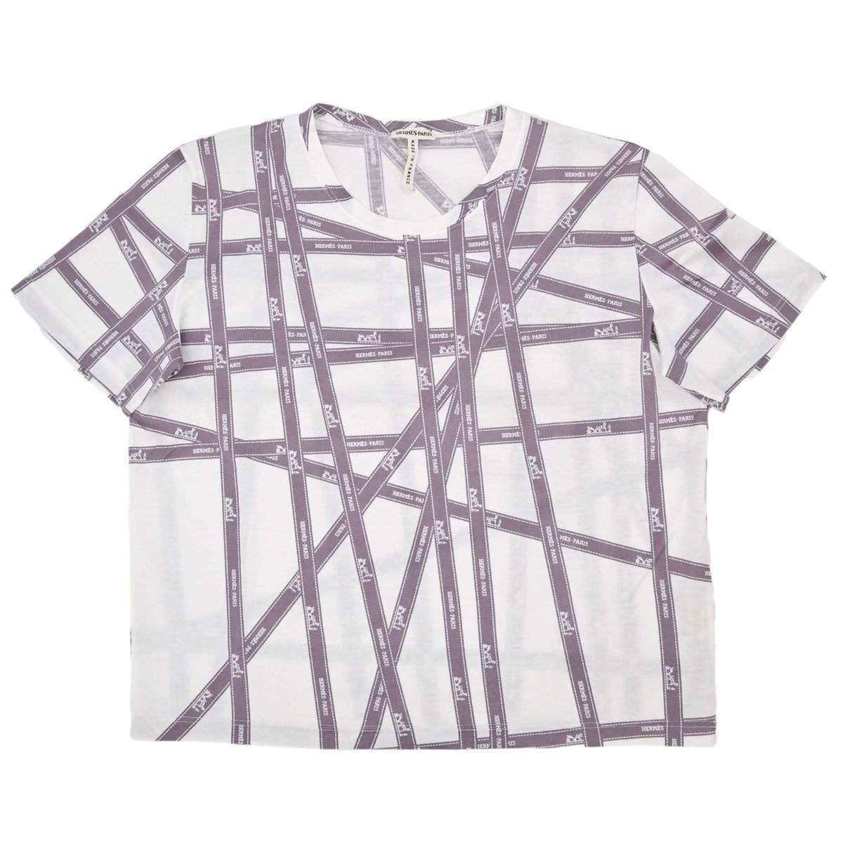 Hermes Short Sleeve T-shirt Top White #ME