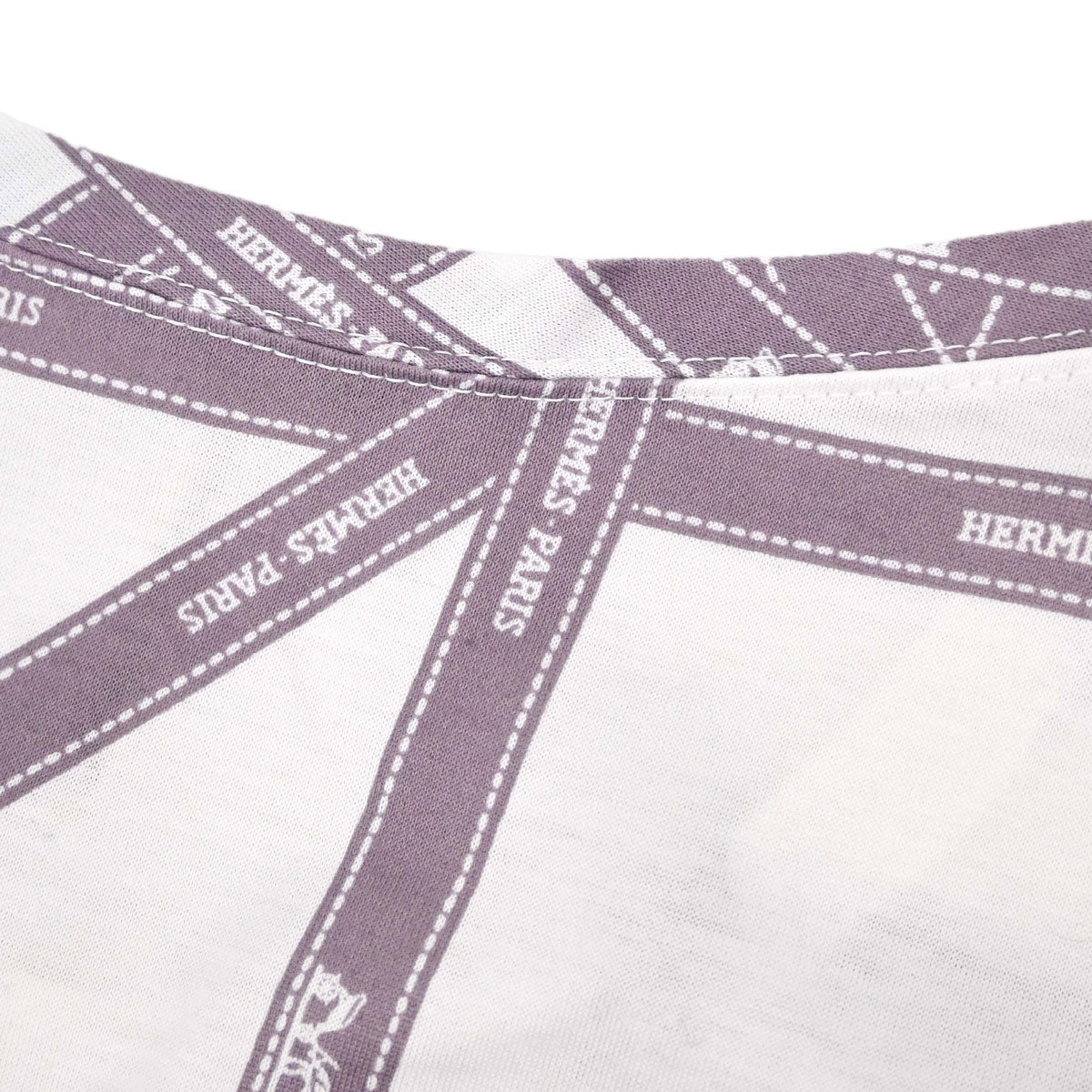 Hermes Short Sleeve T-shirt Top White #ME