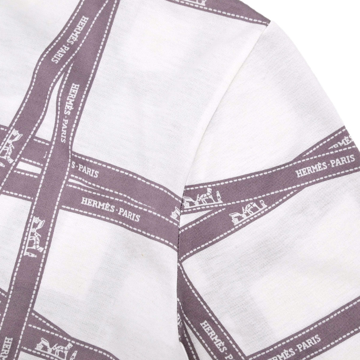 Hermes Short Sleeve T-shirt Top White #ME
